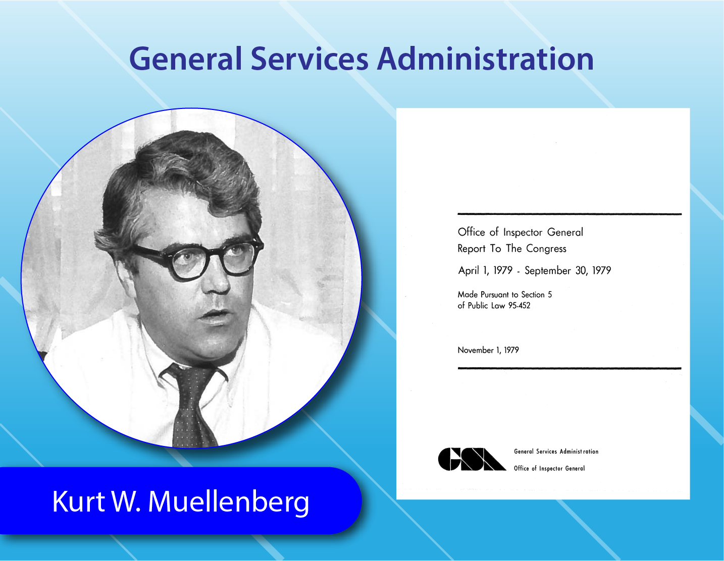 General Services Administration - Kurt W. Muellenberg